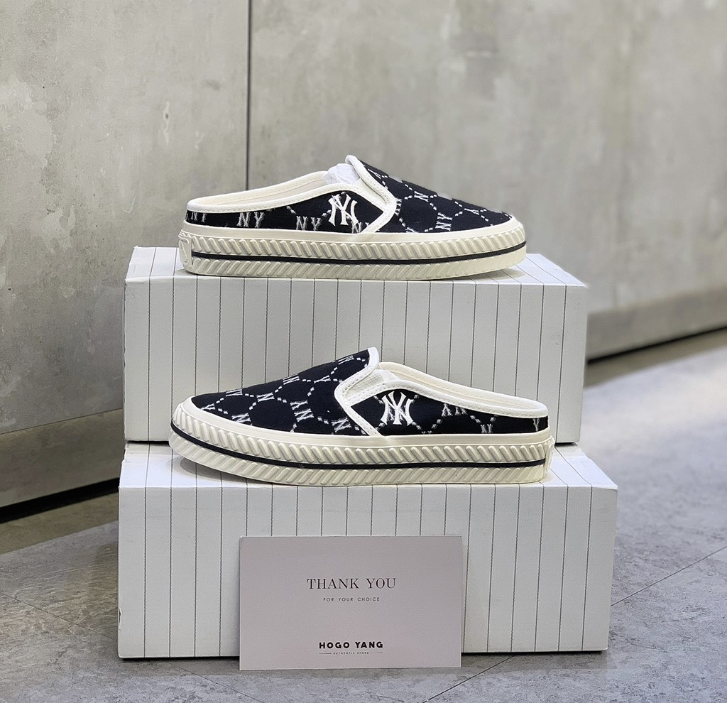 MLB Mule Slip On Dia Monogram 50BGS Black ALL ABOUT KOREA #37 MLB Mule Slip On Dia Monogram 50BGS Black ALL ABOUT KOREA